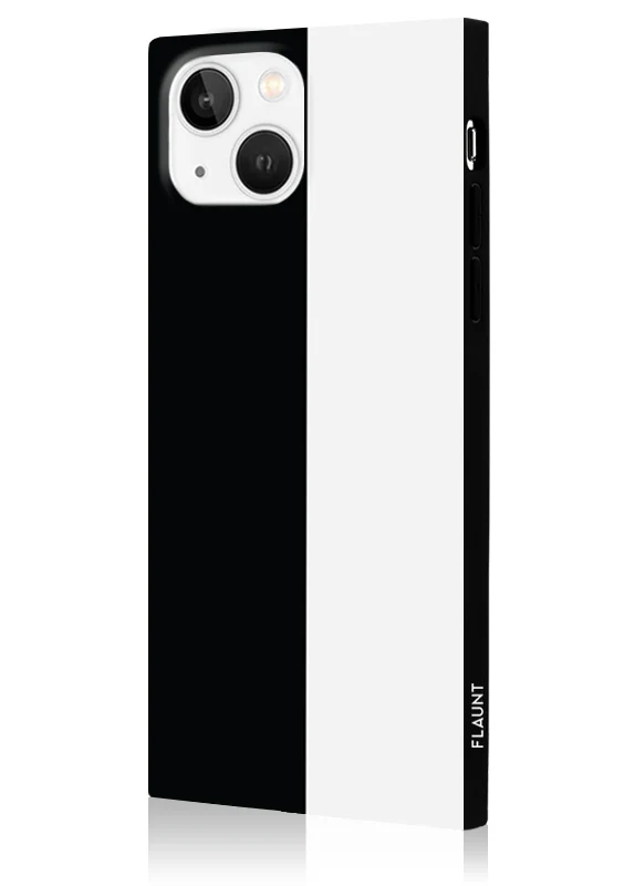 SQUARE® Black and White Colorblock iPhone Case - Image 10