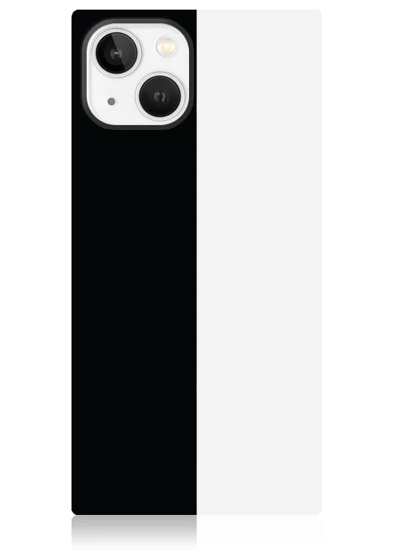 SQUARE® Black and White Colorblock iPhone Case - Image 21