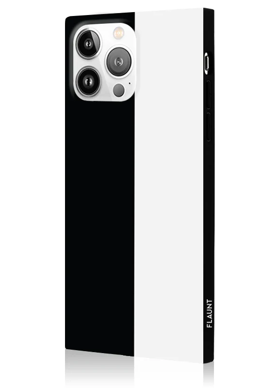 SQUARE® Black and White Colorblock iPhone Case - Image 30