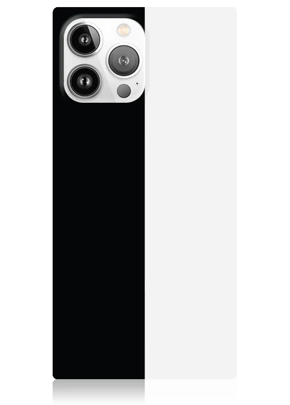 SQUARE® Black and White Colorblock iPhone Case - Image 35