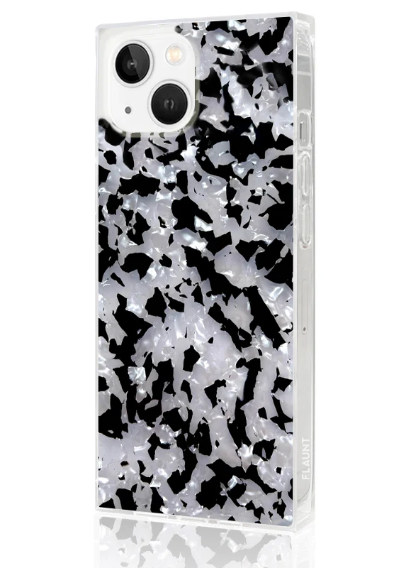 SQUARE® Black & White Tortoise Shell iPhone Case - Image 16