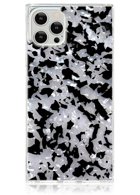 SQUARE® Black & White Tortoise Shell iPhone Case - Image 17