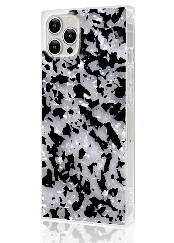 SQUARE® Black & White Tortoise Shell iPhone Case - Image 18