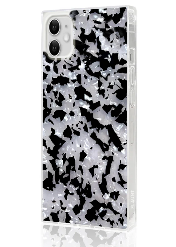 SQUARE® Black & White Tortoise Shell iPhone Case - Image 24