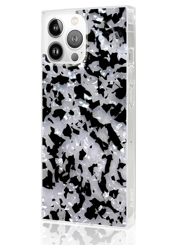 SQUARE® Black & White Tortoise Shell iPhone Case - Image 6