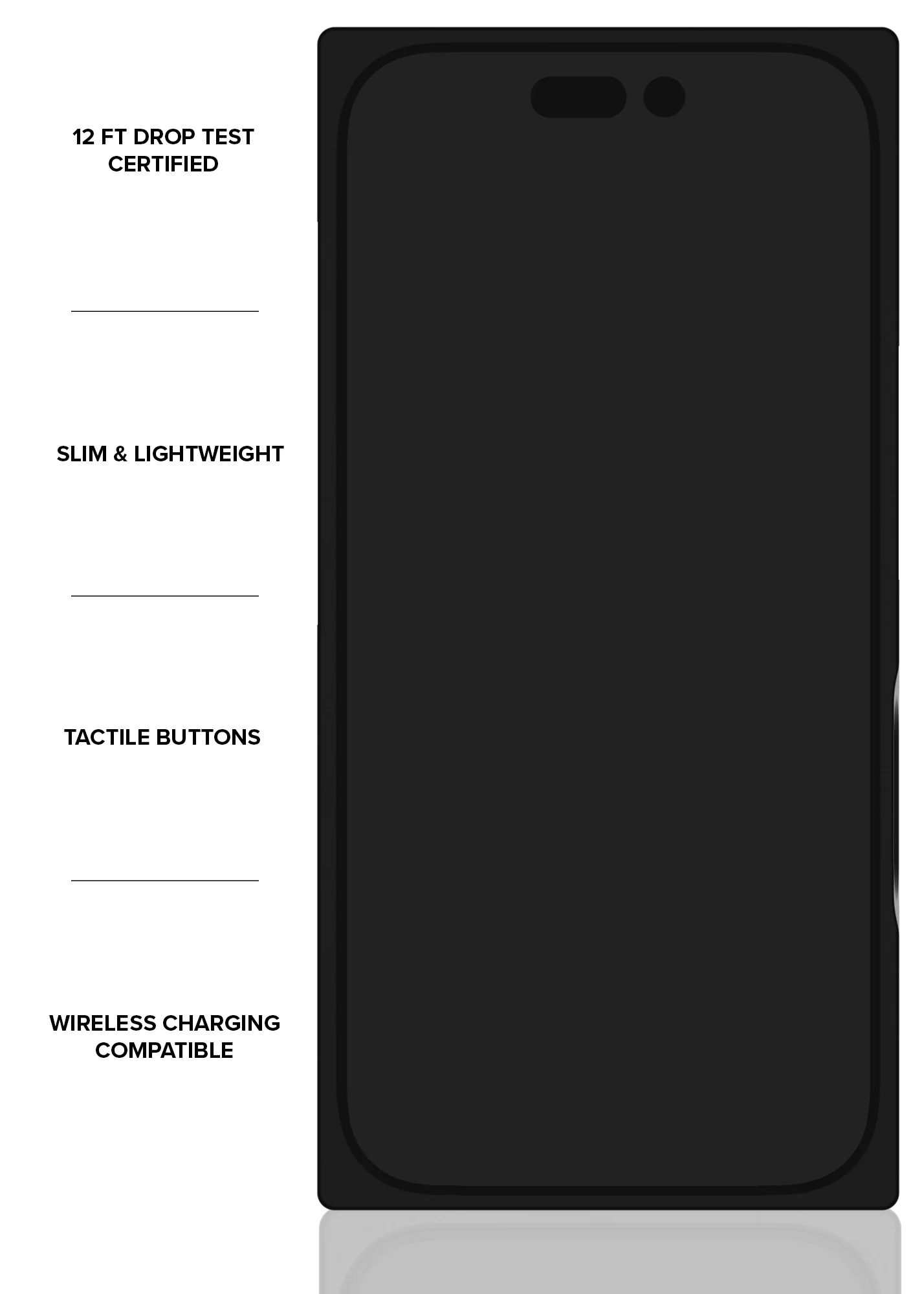 SQUARE® Black Crocodile Faux Leather iPhone Case - Image 61