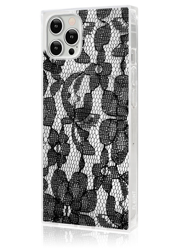 SQUARE® Black Lace iPhone Case - Image 4