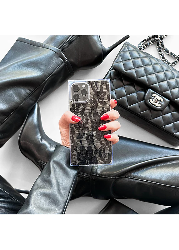 SQUARE® Black Lace iPhone Case - Image 49