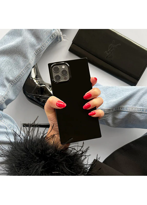 SQUARE® Black Patent iPhone Case - Image 80