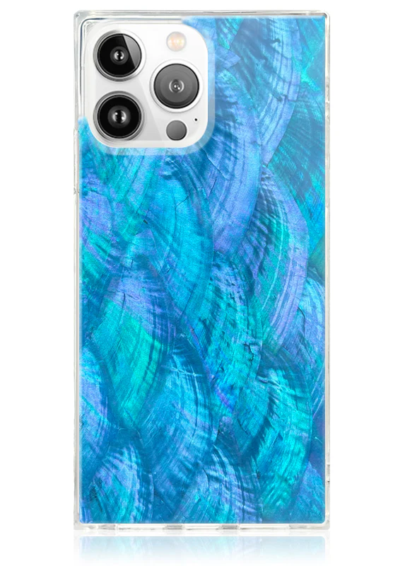 SQUARE® Blue Mother of Pearl iPhone Case - Image 7