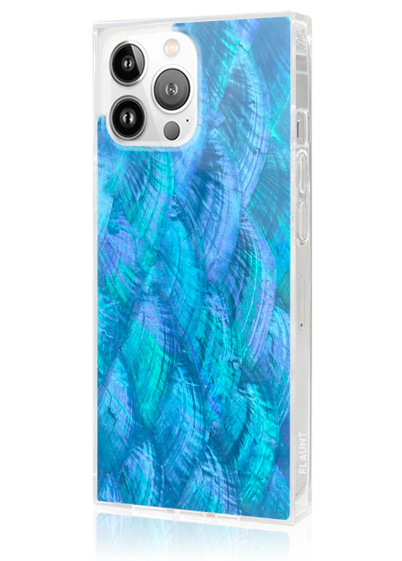 SQUARE® Blue Mother of Pearl iPhone Case - Image 8