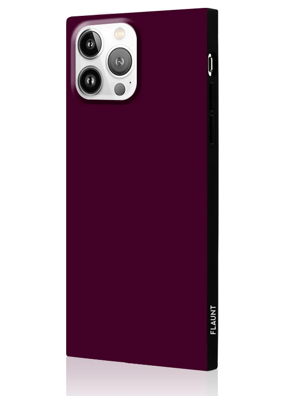 SQUARE® Burgundy iPhone Case - Image 34