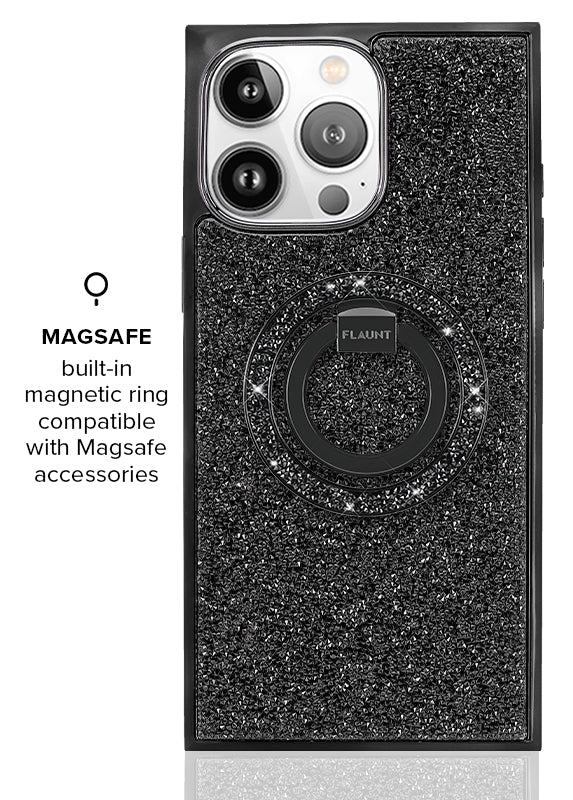 Elite Collection - SQUARE® Black Crystal Elegance iPhone Case - Image 20
