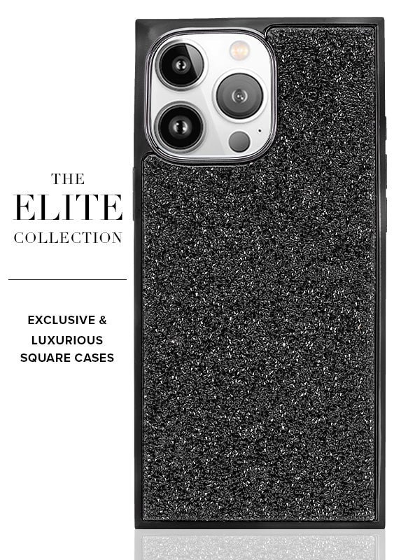 Elite Collection - SQUARE® Black Crystal Elegance iPhone Case - Image 31