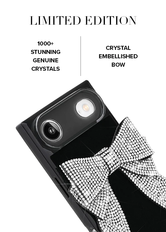 Elite Collection - SQUARE® Black Velvet Bow Brilliance iPhone Case (Not MagSafe Compatible) - Image 10