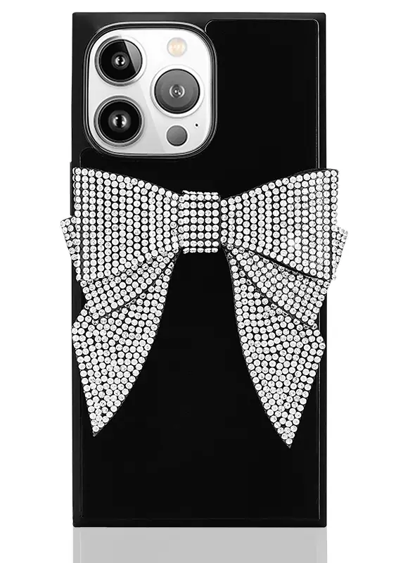 Elite Collection - SQUARE® Black Velvet Bow Brilliance iPhone Case (Not MagSafe Compatible) - Image 15