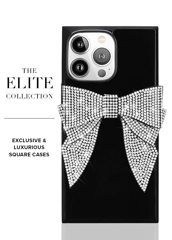Elite Collection - SQUARE® Black Velvet Bow Brilliance iPhone Case (Not MagSafe Compatible) - Image 23