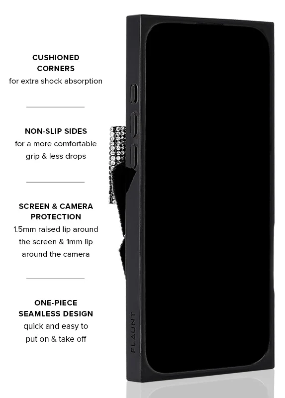 Elite Collection - SQUARE® Black Velvet Bow Brilliance iPhone Case (Not MagSafe Compatible) - Image 27