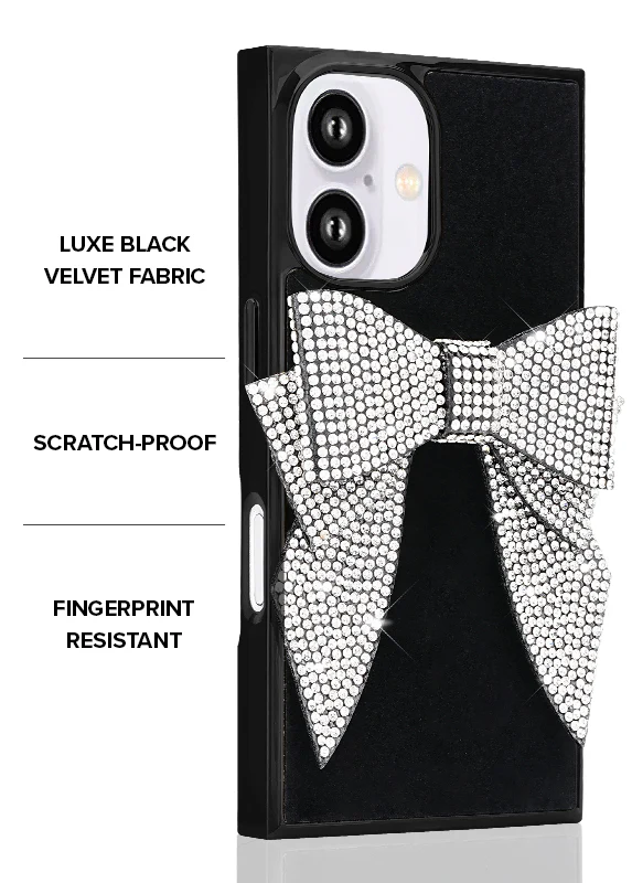 Elite Collection - SQUARE® Black Velvet Bow Brilliance iPhone Case (Not MagSafe Compatible) - Image 32