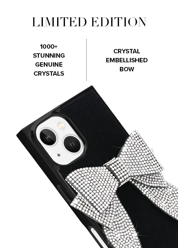 Elite Collection - SQUARE® Black Velvet Bow Brilliance iPhone Case (Not MagSafe Compatible) - Image 38
