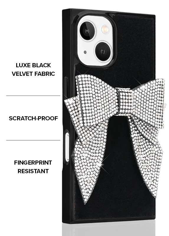 Elite Collection - SQUARE® Black Velvet Bow Brilliance iPhone Case (Not MagSafe Compatible) - Image 39
