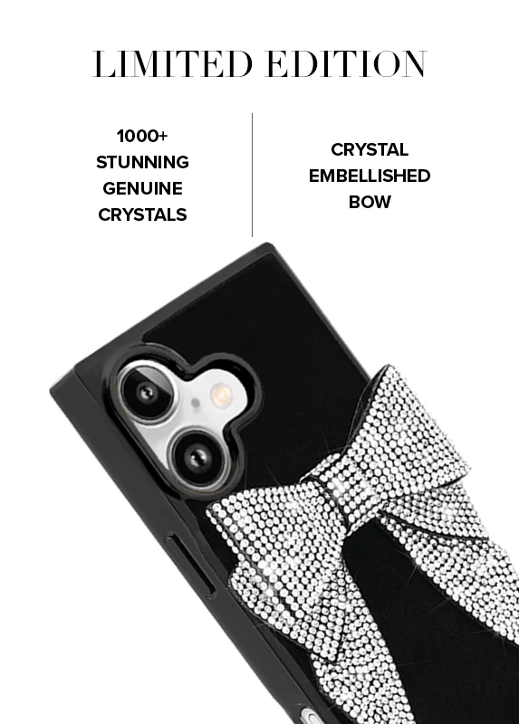 Elite Collection - SQUARE® Black Velvet Bow Brilliance iPhone Case (Not MagSafe Compatible) - Image 45