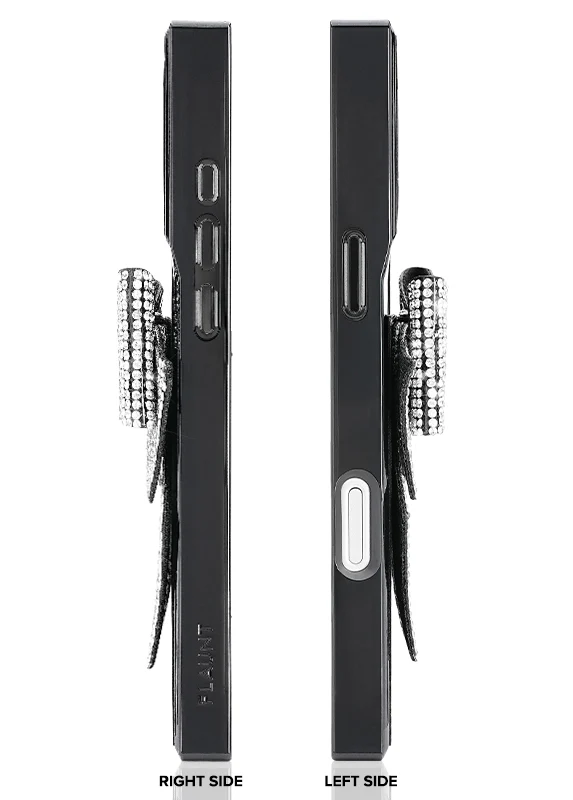 Elite Collection - SQUARE® Black Velvet Bow Brilliance iPhone Case (Not MagSafe Compatible) - Image 5