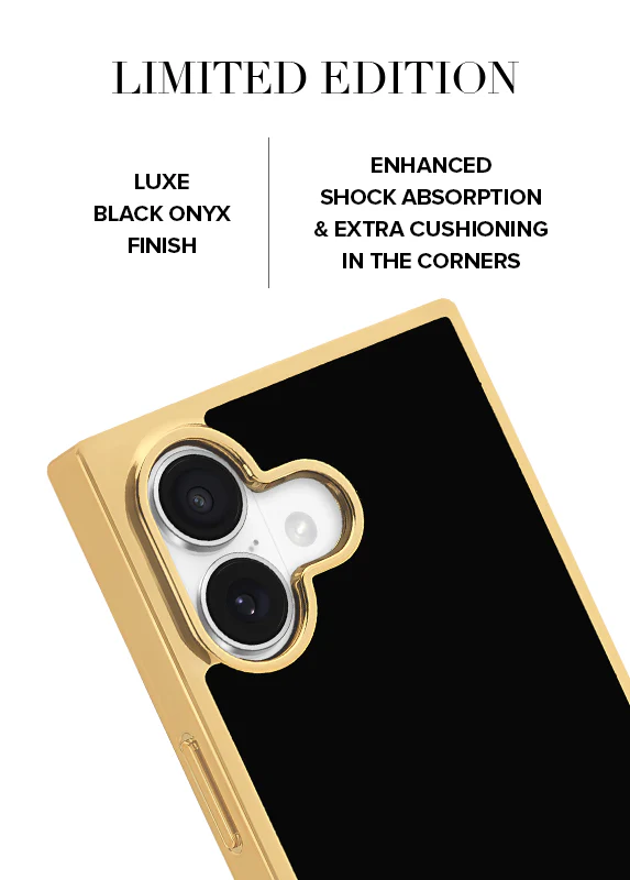 Elite Collection - SQUARE® Gilded Onyx Elegance iPhone Case - Image 12