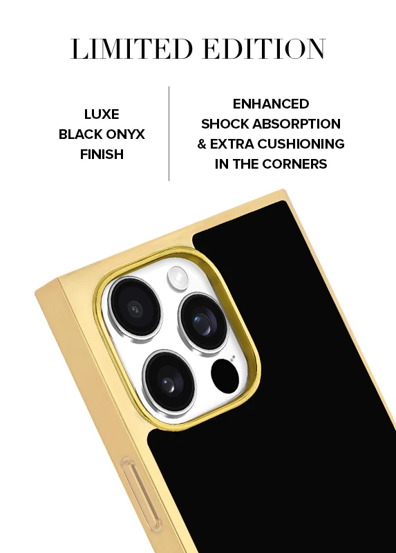 Elite Collection - SQUARE® Gilded Onyx Elegance iPhone Case - Image 39