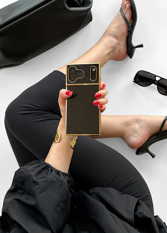 Elite Collection - SQUARE® Gilded Onyx Elegance iPhone Case - Image 46