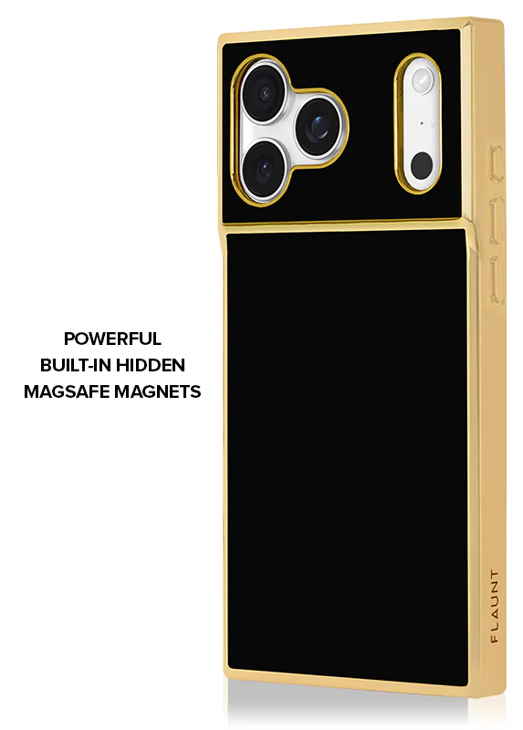 Elite Collection - SQUARE® Gilded Onyx Elegance iPhone Case - Image 5