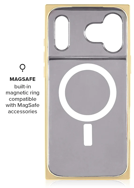 Elite Collection - SQUARE® Gilded Onyx Elegance iPhone Case - Image 9