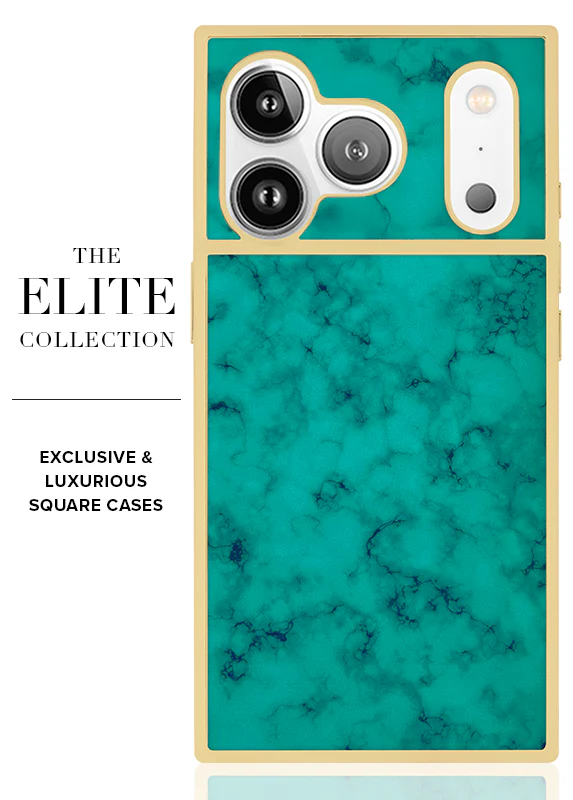 Elite Collection - SQUARE® Gilded Turquoise iPhone Case - Image 10