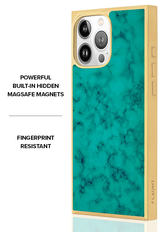 Elite Collection - SQUARE® Gilded Turquoise iPhone Case - Image 41