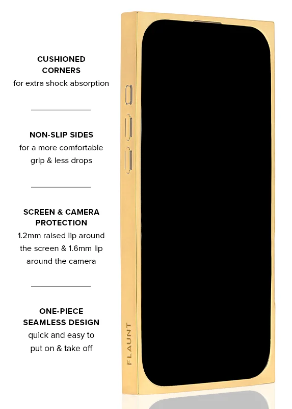 Elite Collection - SQUARE® Gold Crystal Elegance iPhone Case - Image 61
