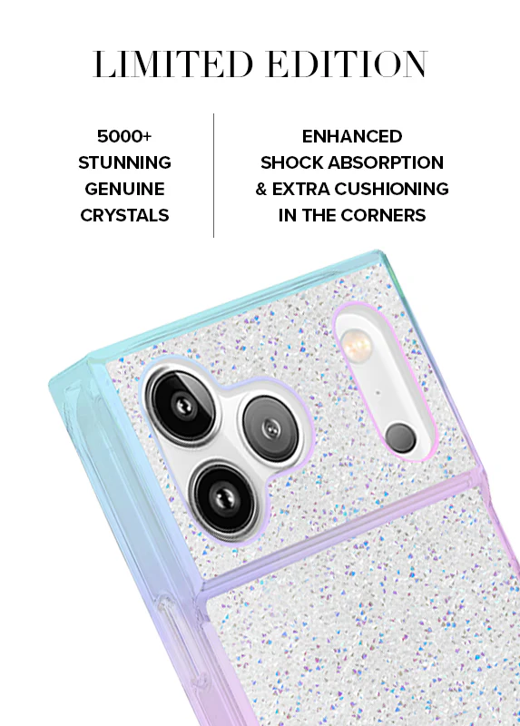 Elite Collection - SQUARE® Iridescent Crystal Elegance iPhone Case - Image 3