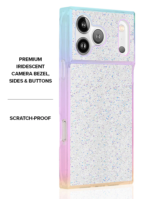 Elite Collection - SQUARE® Iridescent Crystal Elegance iPhone Case - Image 4
