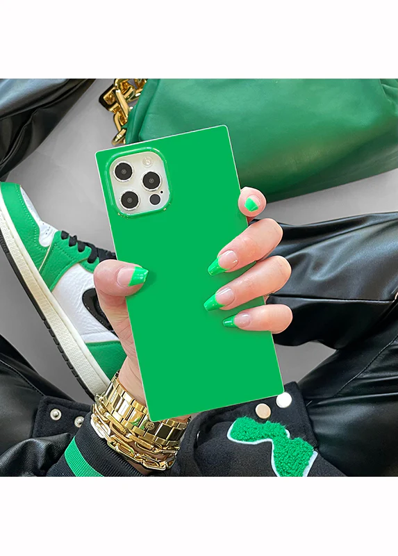 SQUARE® Emerald Green iPhone Case - Image 40