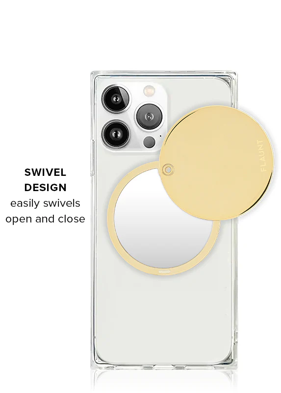 Gold Metallic MagSafe Compact Mirror (Works with MagSafe Cases Only) - Image 4