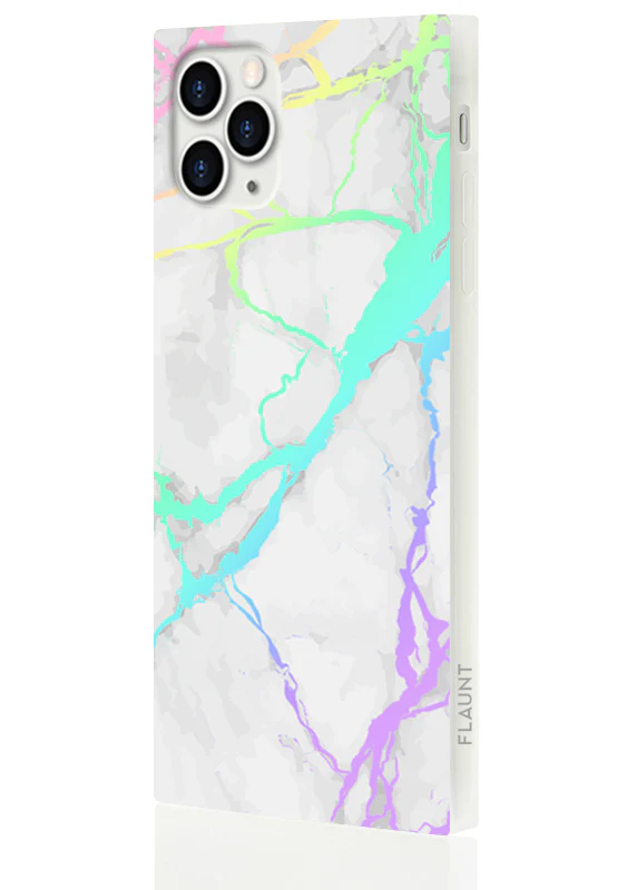 SQUARE® Holographic Marble iPhone Case - Image 18