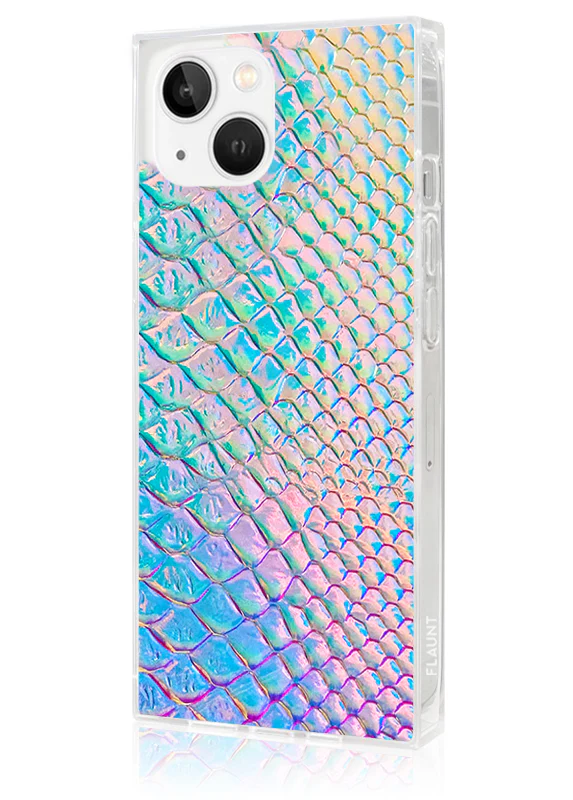 SQUARE® Iridescent Crocodile Faux Leather iPhone Case - Image 28
