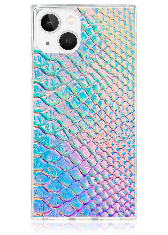 SQUARE® Iridescent Crocodile Faux Leather iPhone Case - Image 35