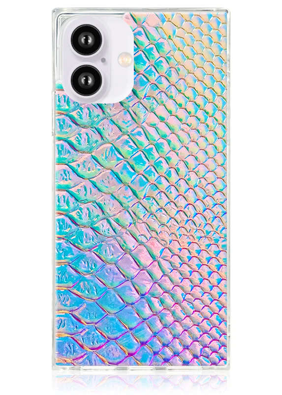 SQUARE® Iridescent Crocodile Faux Leather iPhone Case - Image 55