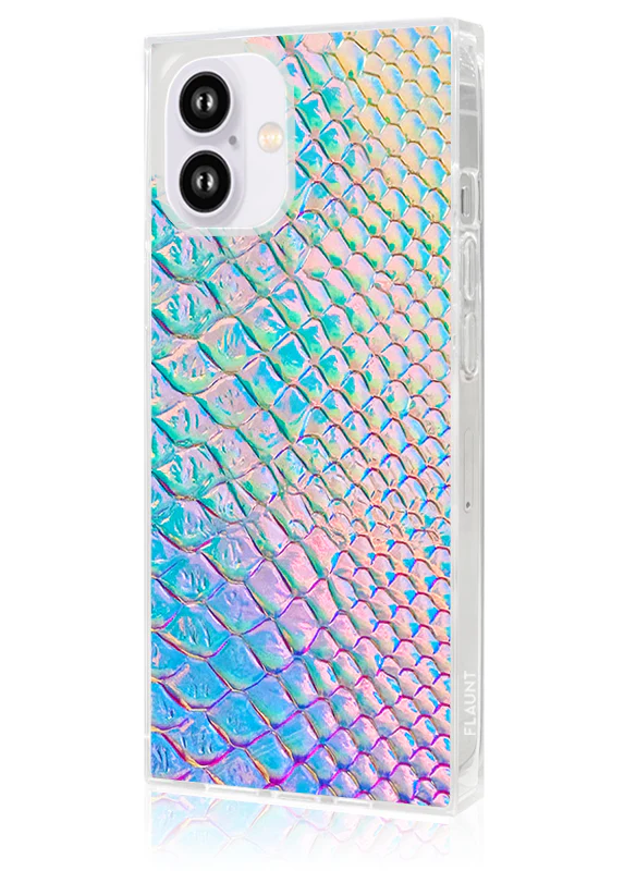 SQUARE® Iridescent Crocodile Faux Leather iPhone Case - Image 58