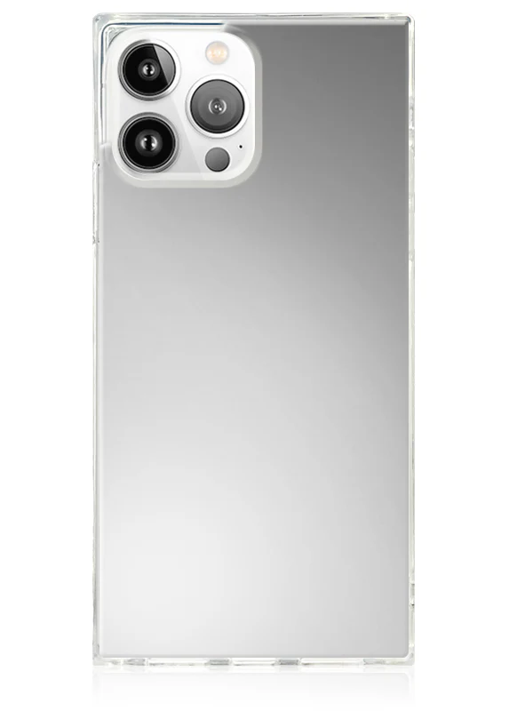 SQUARE® Metallic Silver Mirror iPhone Case - Image 11