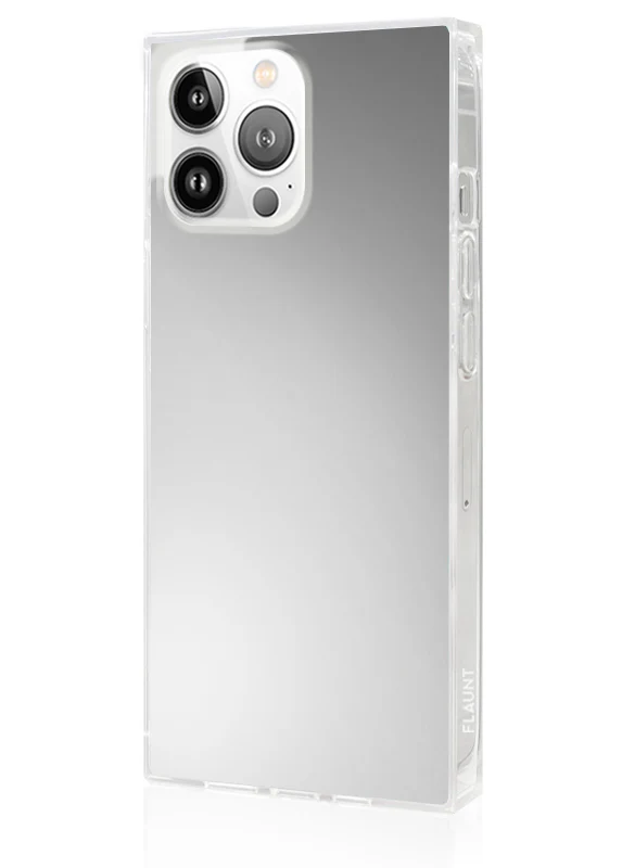 SQUARE® Metallic Silver Mirror iPhone Case - Image 6