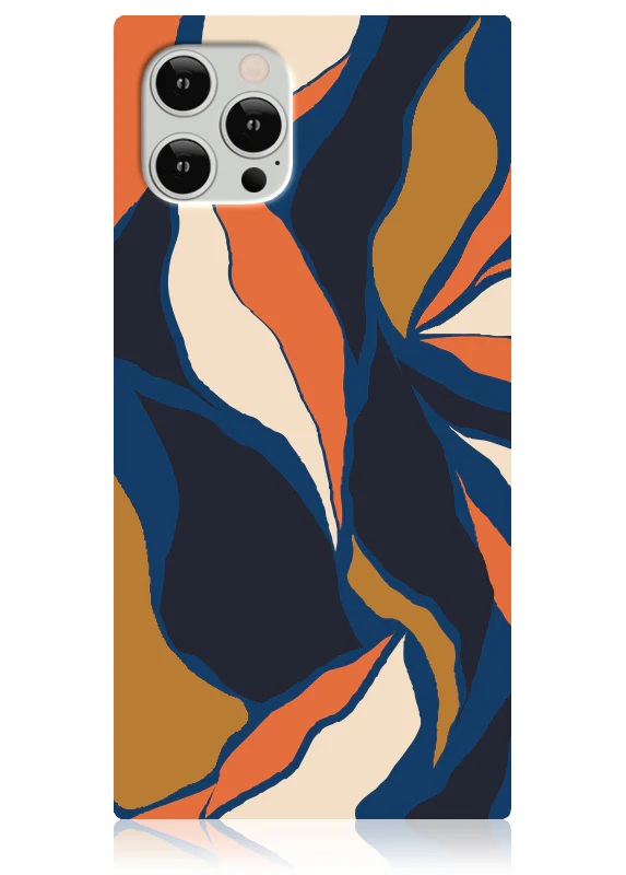 SQUARE® Navy Blossom iPhone Case - Image 9