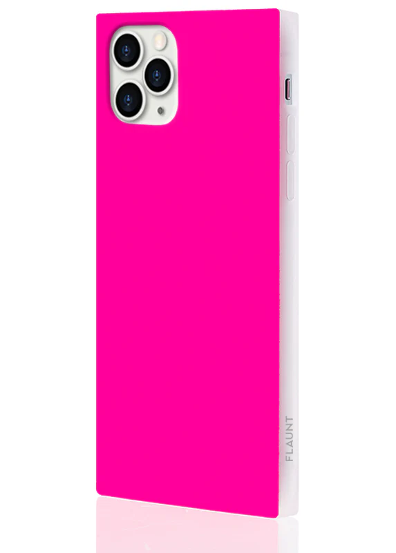 SQUARE® Neon Pink iPhone Case - Image 18