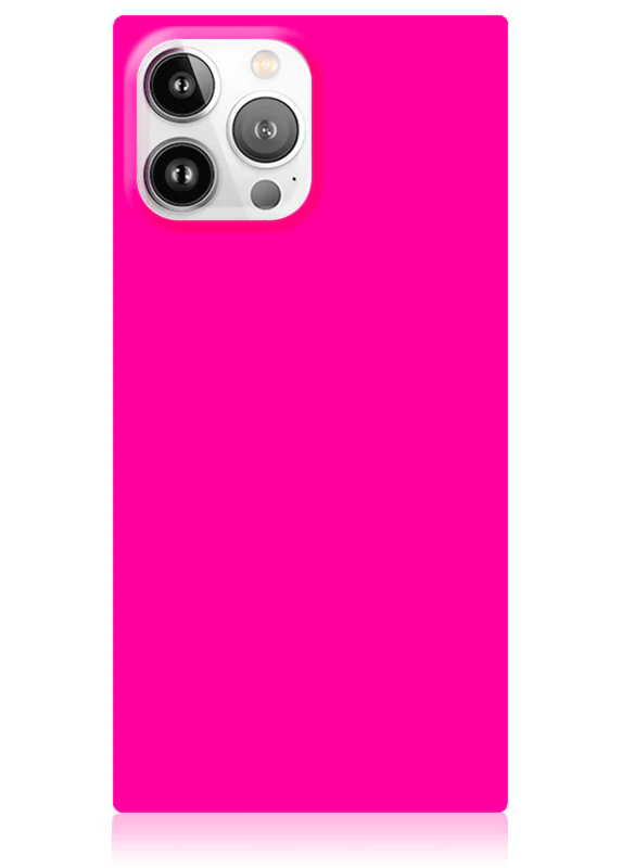 SQUARE® Neon Pink iPhone Case - Image 35