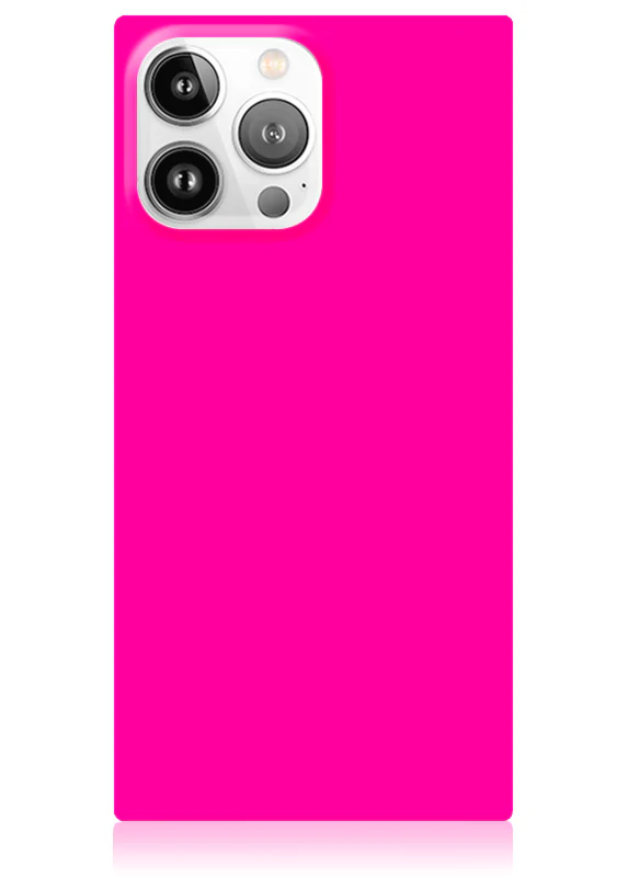 SQUARE® Neon Pink iPhone Case - Image 41
